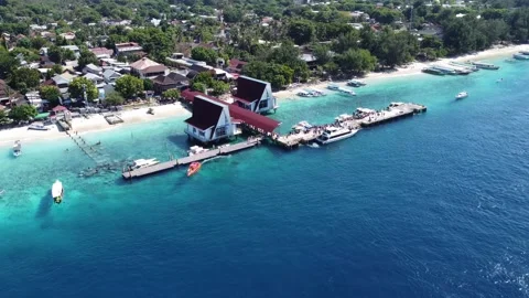 Slow harbor reveal Stock Footage 329617148