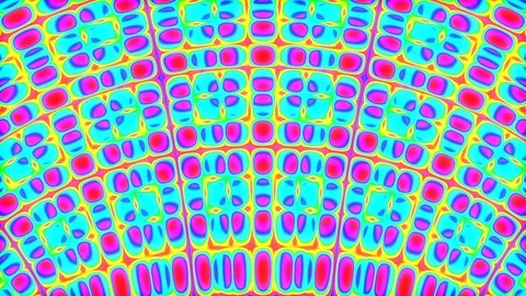 Slow Horizontal Colorful Interference Pattern Abstract Motion Background Loop Stock Footage 99876491