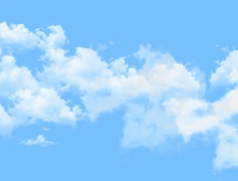 Slow horizontal move blue clouds sky Stock-Footage 105811426