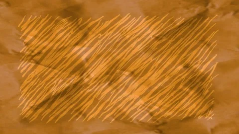 Slow horizontal panning motion of wrinkled paper, rough aged dark brown ora.. Stock Footage 321966589