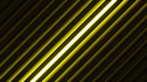 Slow lateral movement of dark 3d lines, behind them a bright yellow light. Se Video stock 100431824