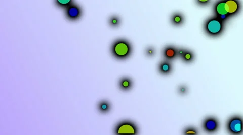 Slow looped colored particles with black shadows Vidéo 45201569