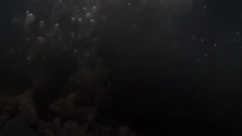 Slow Mo Black Acrylic Paint Spray Underwater Stock Footage 155470853