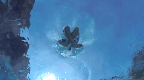 Slow-mo cannonball Stock Footage 35358282