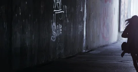 Slow-Mo City Streets Hide Many Dangers Stock Footage 126964071