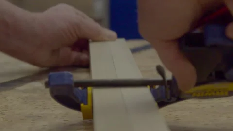 Slow Mo clamp adjustments 스톡 동영상 163413441