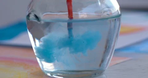 Slow-Mo Close Up Always Keep Your Paintbrush Clean Stock Footage 126144759