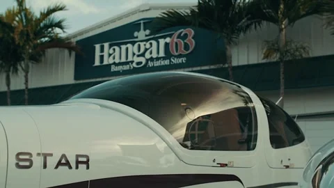 Slow-mo close-up cockpit of plane Stock Footage 259905726