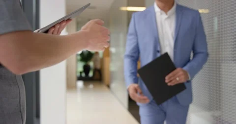 Slow Mo Close Up A Firm Handshake, A Good Businessman Stock Footage 97123043