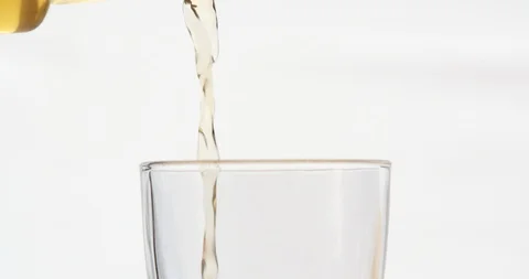 Slow Mo Close Up Pouring Beer In Kitchen Stock Footage 112866542