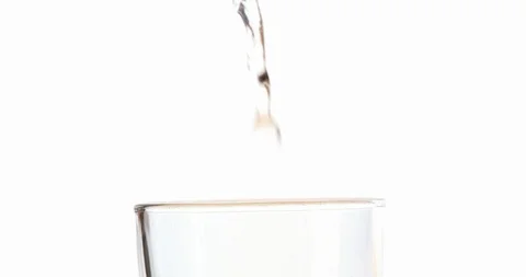 Slow Mo Close Up Pouring Glass Of Water Stock Footage 112863821