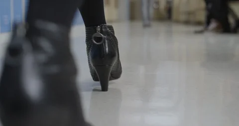Slow-Mo Close Up Walking In My Stylish New Shoes Stock-Footage 127046278