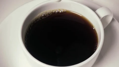 Slow mo coffee with milk Video stock 71852123