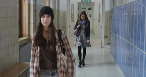 Slow-Mo Dolly High School Is A Great Experience Stock Footage 127044252