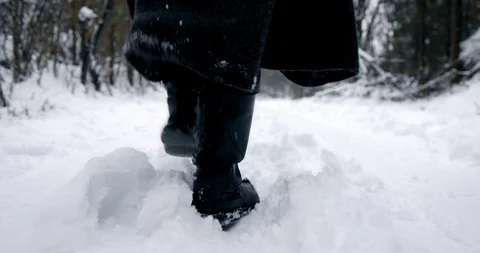 Slow Mo Every Wanderer Needs A Good Pair Of Boots Stock Footage 112890773