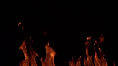 Slow Mo Fire Stock Footage 77778661