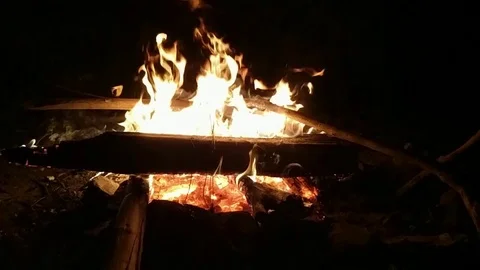 Slow-mo Fire Video stock 82810916