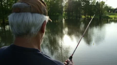 Slow-Mo Fishing/casting Stock Footage 12136396