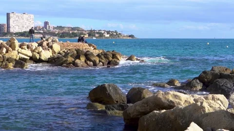 Slow Mo Ocean waves 4k Stock Footage 232802578