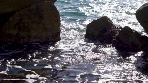 Slow Mo Ocean waves 4k Stock Footage 232802823