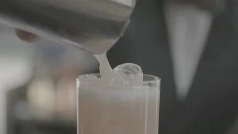Slow Mo pouring drink Stock Footage 163443018