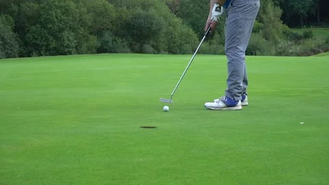 Slow Mo putt Stock Footage 163275662