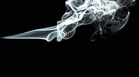 Slow-Mo. Real incense. Colorized. Stock Footage 49863960