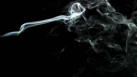 Slow-Mo. Real incense. Stock Footage 49863808