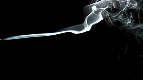 Slow-Mo. Real incense. Stock Footage 49863849