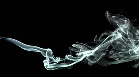 Slow-Mo. Real incense. Stock Footage 49863861