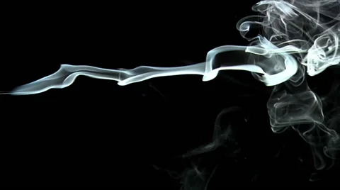 Slow-Mo. Real incense. Stock Footage 49863872