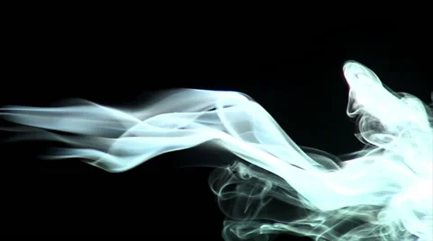 Slow-Mo. Real incense. Thick. Original colors. Stock Footage 49864142