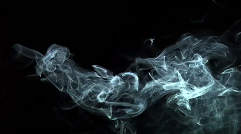Slow-Mo. Real incense. Wispy. Stock Footage 49864166