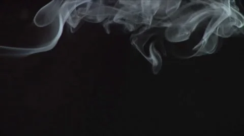 Slow-Mo. Real incense. Wispy. Stock Footage 49864176