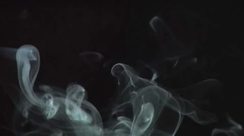Slow-Mo. Real incense. Wispy. Stock Footage 49864187