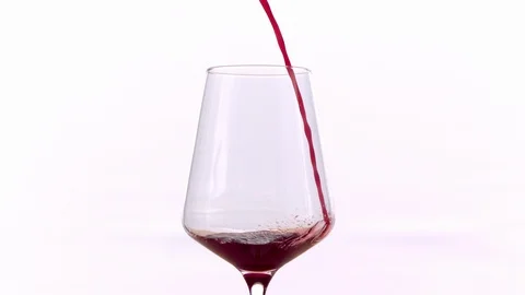 Slow Mo Red Wine Being Poured In Glass Stock Footage 108151177