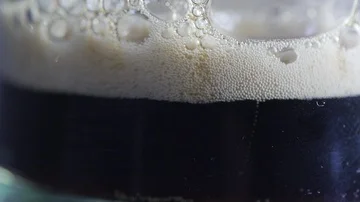 Slow Mo shot of beer bubbles Stock Footage 86081234