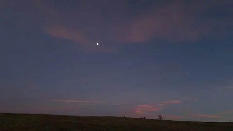 Slow moon timelapse Stock Footage 291755898