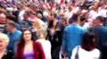 Slow motion 0.5x 1080p: Anonymous crowd of people HD Footage