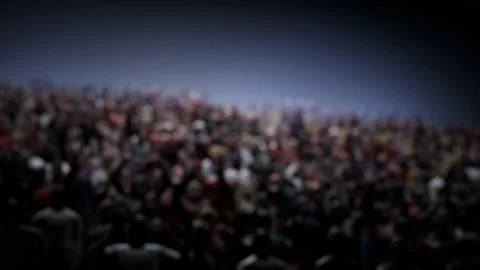 Slow-motion 120fps Crowd of defocused People Cheering, clapping, Applauding Stock Footage 164982849