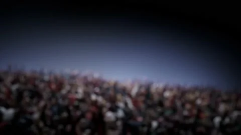 Slow-motion 120fps Crowd of defocused People Cheering, clapping, Applauding Stock Footage 164982931