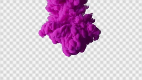 Slow motion 3D animation of pink smoke. The file contains an Alpha Channel. Stock Footage 277954446