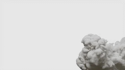 Slow motion 3D animation of white smoke. The file contains an Alpha Channel. Stock Footage 277954313
