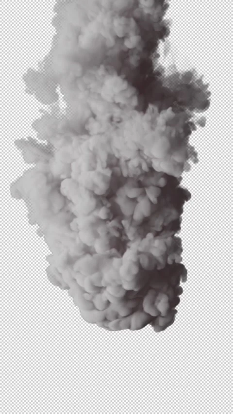 Slow motion 3D animation of white smoke. The file contains an Alpha Channel. Stock Footage 283264981