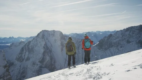 Slow Motion 4K: Ski Freeride Stock Footage 101020667