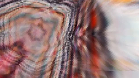 Slow Motion Abstract Animation Color Wavy pattern (1154) Video stock 129440049
