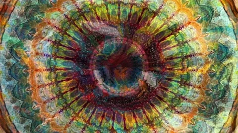 Slow Motion Abstract Animation Color Wavy pattern (2789) Stock Footage 130323737