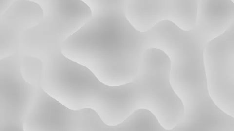 Slow motion abstract animation of embossed white surface with glowing effect Stock Footage 279186354
