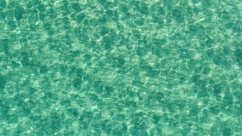 Slow Motion Abstract Blue Waves Of The Sea Top View Stock Footage 121251412