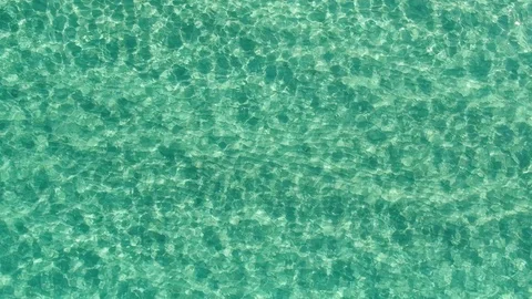 Slow Motion Abstract Blue Waves Of The Sea Top View Stock Footage 121312501